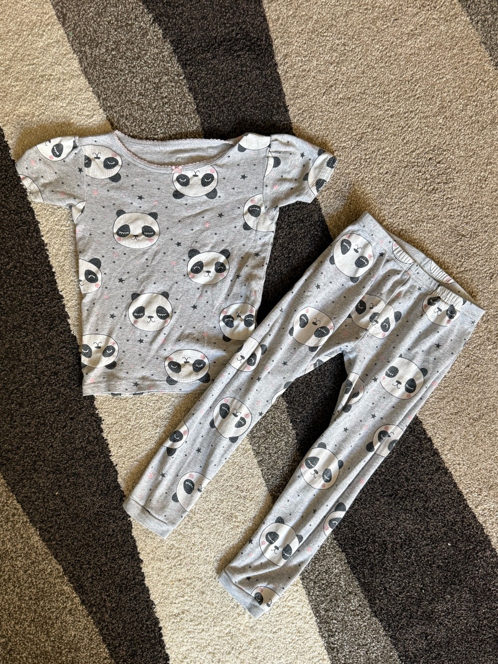 Carters Panda print pajama set